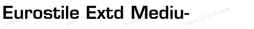 Eurostile Extd Mediu字体转换